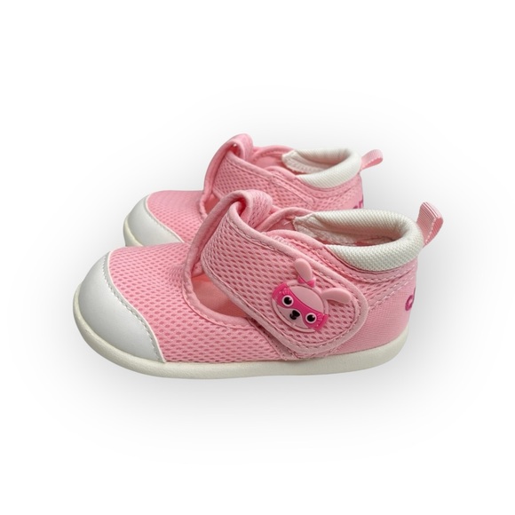 crtartu 𖠌 Mesh T Strap Cartoon Bunny Baby Walker Sandals 𖠌 Pink Toddler 6 6.5 - Picture 6 of 16